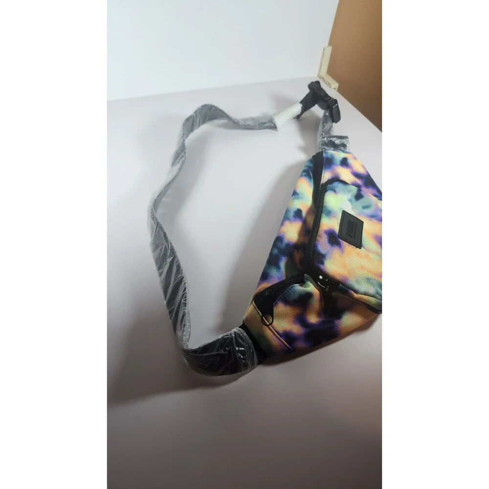 Victoria’s Secret Pink Tie Dye Oversized Fanny Pack / Belt Bag NWT Multi-Color